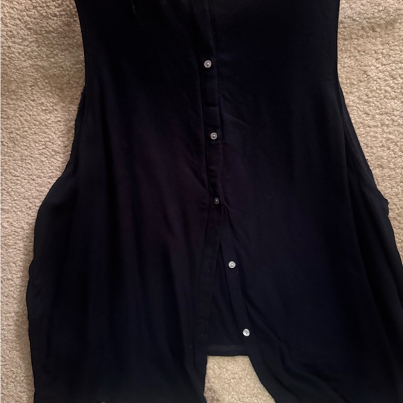Hollister Black Embellished Sleeveless Tank Top - Picture 2 of 2